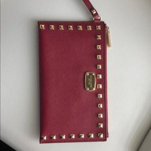 Maroon Michael Kira Wristlet